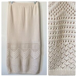 Freshman 1996 Crochet Cream Skirt